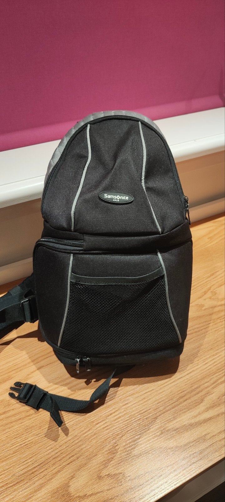 Samsonite Cameratas / Rugtas - Zwart/Grijs, Ophalen of Verzenden, Zo goed als nieuw, Rugtas, Overige merken
