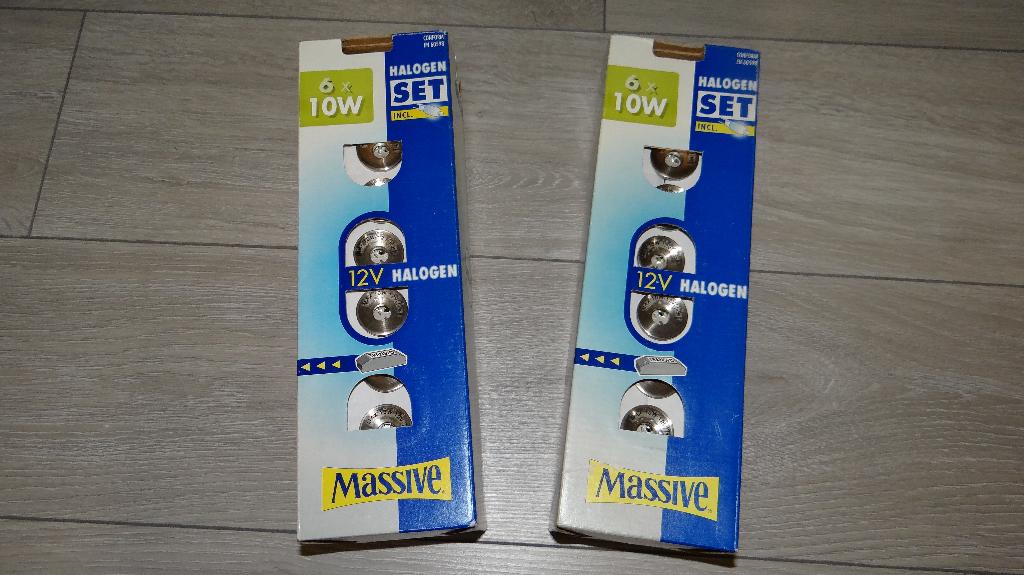 1 setje van 6 halogeen inbouwspotjes. Nieuw in doos., Metaal of Aluminium, Nieuw, Ophalen of Verzenden, Inbouw