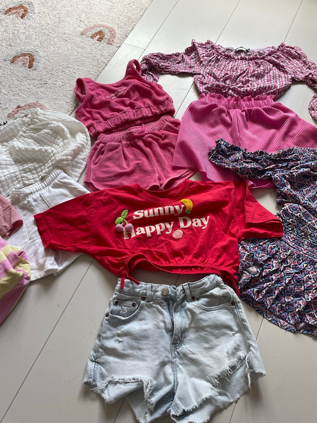 Zomerkleding pakket meisjes - maat 122/128, Ophalen of Verzenden, Gebruikt, Maat 128