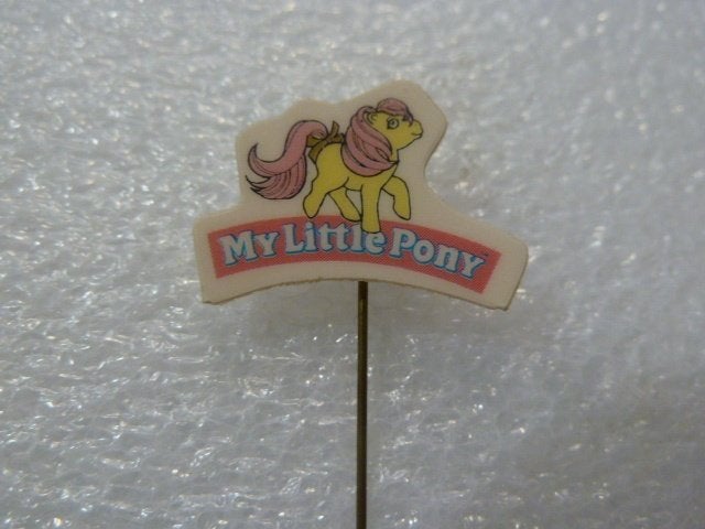 Vintage My Little Pony Speldje - Zeldzaam Item, Verzamelen, Ophalen of Verzenden, Gebruikt, Figuurtje, Speldje of Pin