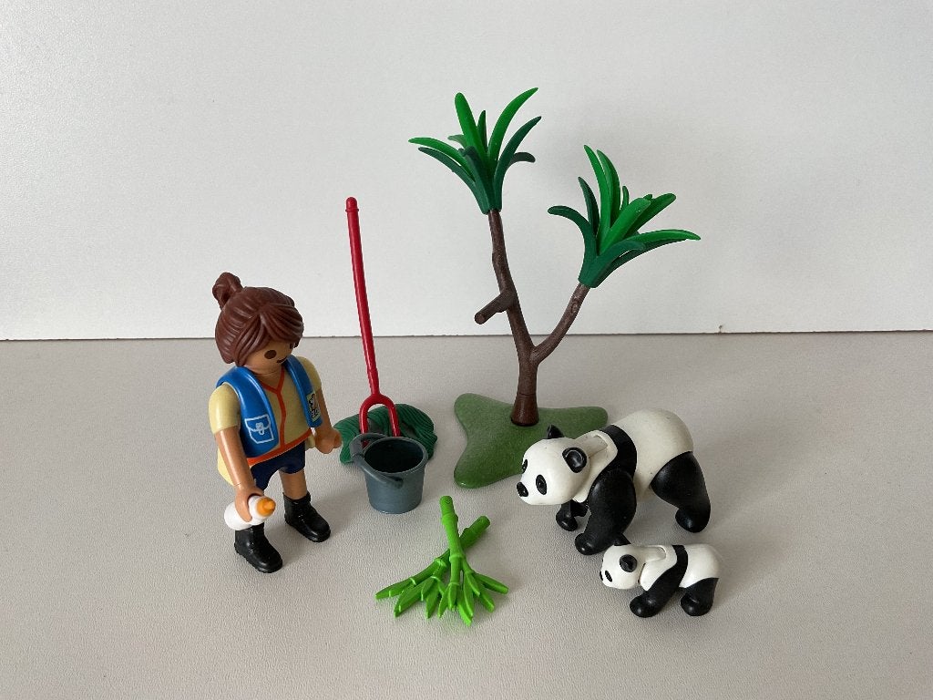playmobil 70105 panda verzorgster, Ophalen of Verzenden, Gebruikt, Complete set