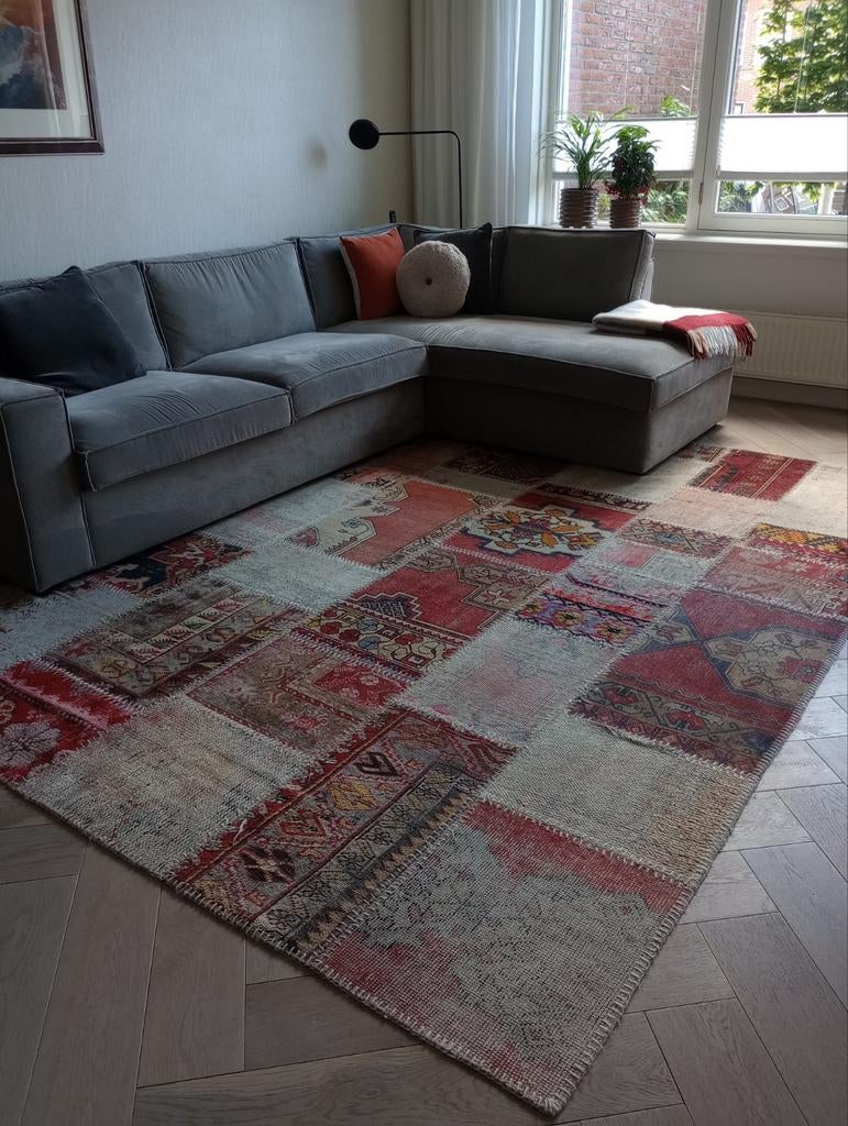 Mooi vintage wollen vloerkleed, Huis en Inrichting, Ophalen, Gebruikt