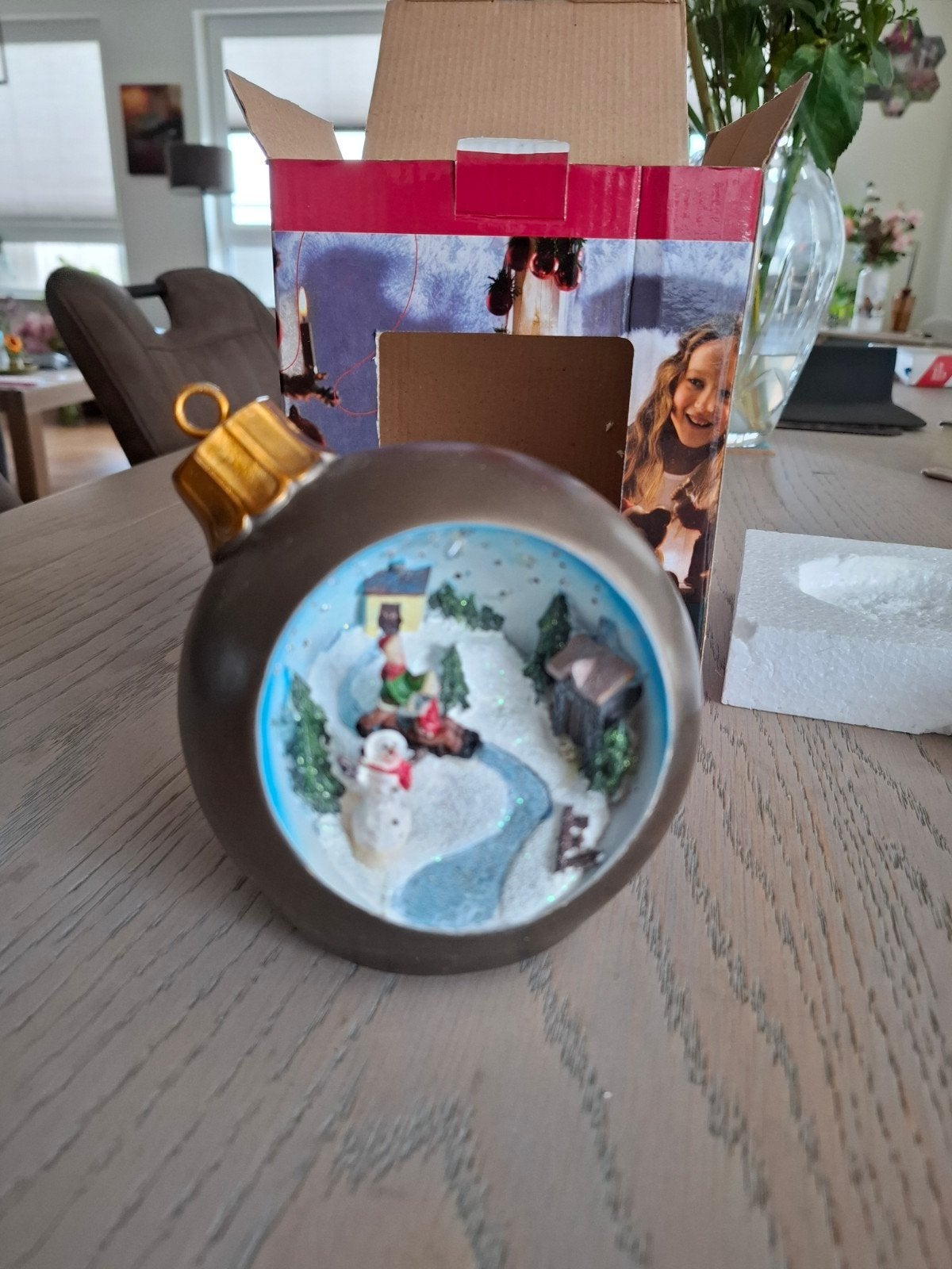 kerstdecoratie met verlichting en muziek, Diversen, Ophalen of Verzenden, Zo goed als nieuw
