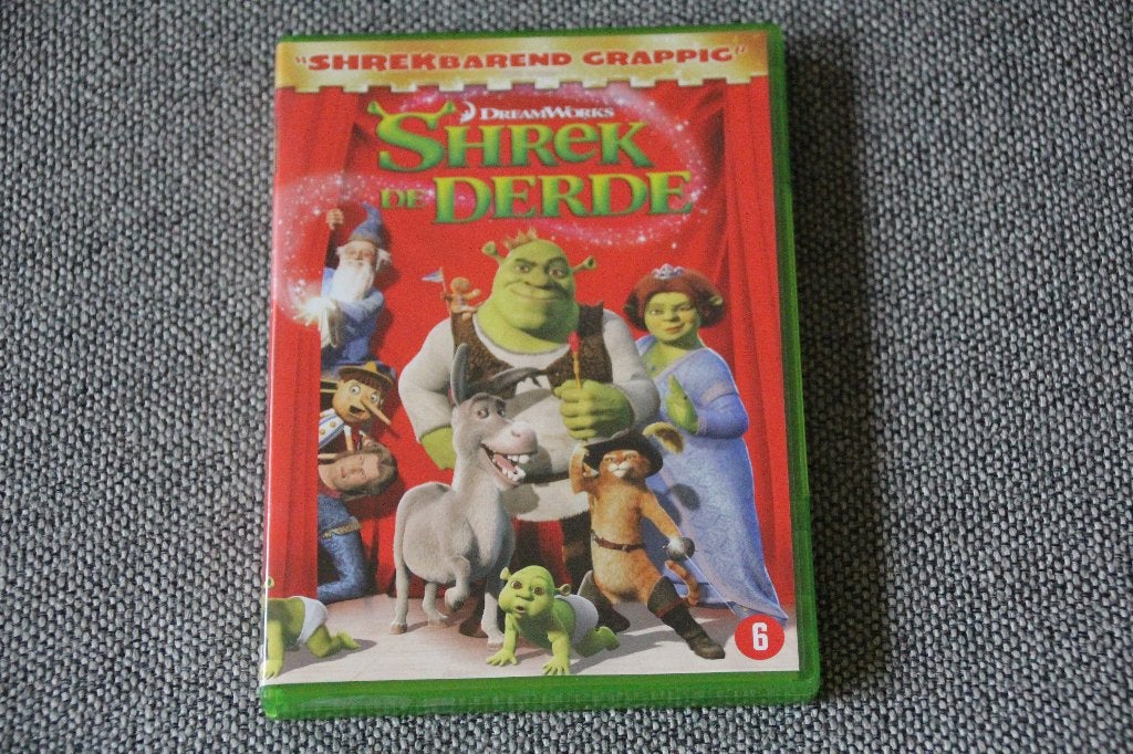 Dvd Shrek de derde., Tekenfilm, Amerikaans, Ophalen of Verzenden, Zo goed als nieuw