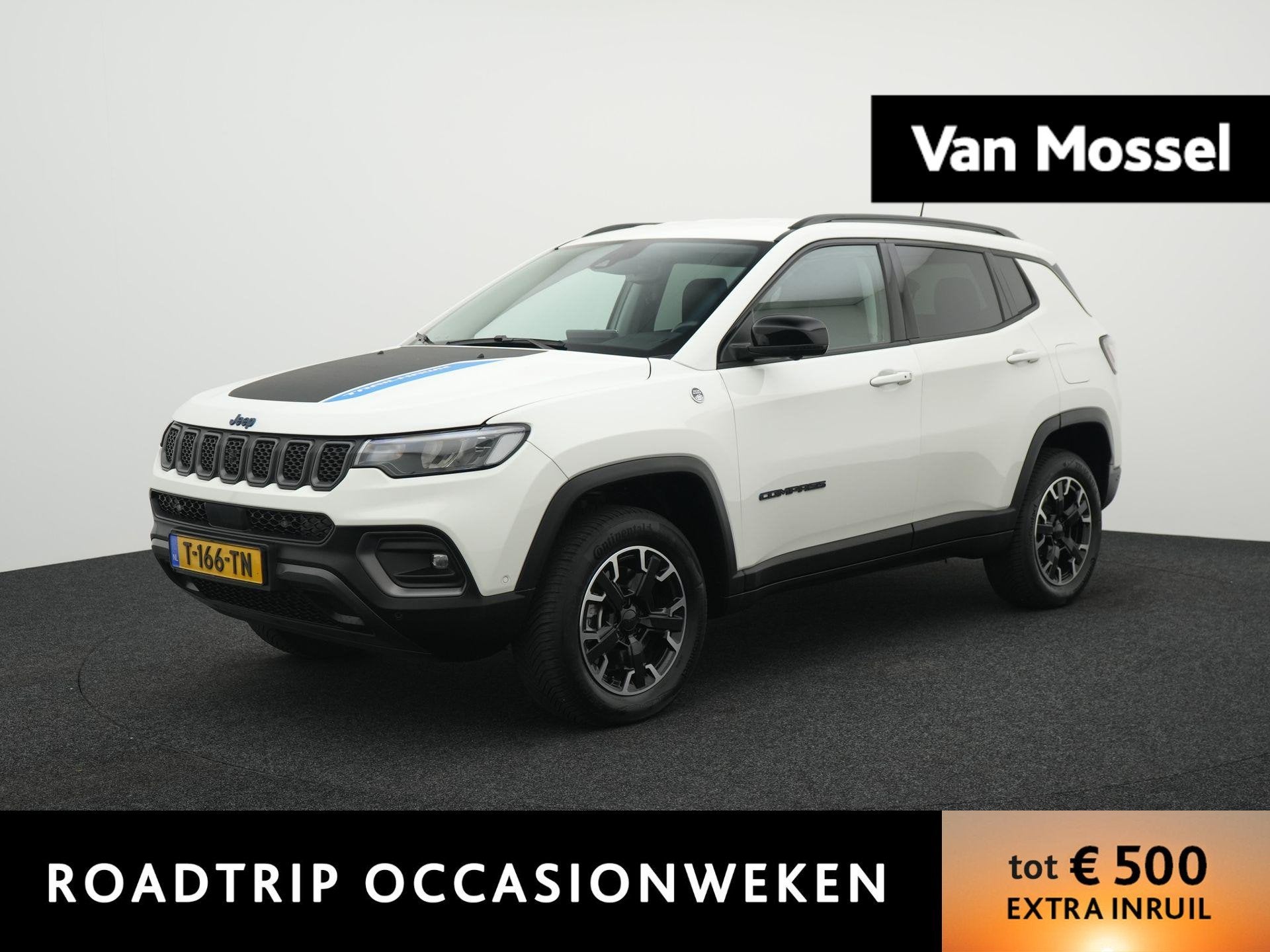Jeep Compass 4xe 240 Plug-in Hybrid Electric Trailhawk | LED, Automaat, 12 maanden, 4 cilinders, Wit