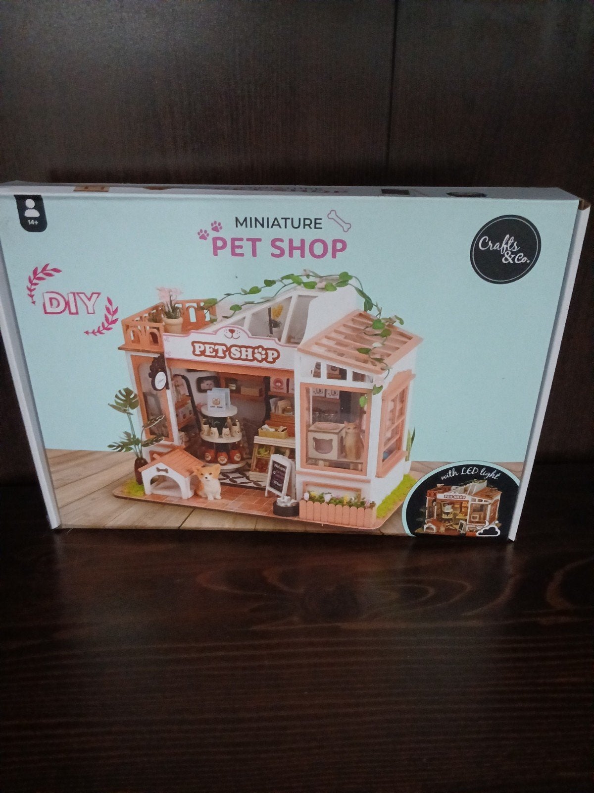 DIY Miniatuur Dierenwinkel Knutselset met LED licht, Overige thema's, Nieuw, Meerkleurig, Elektrisch
