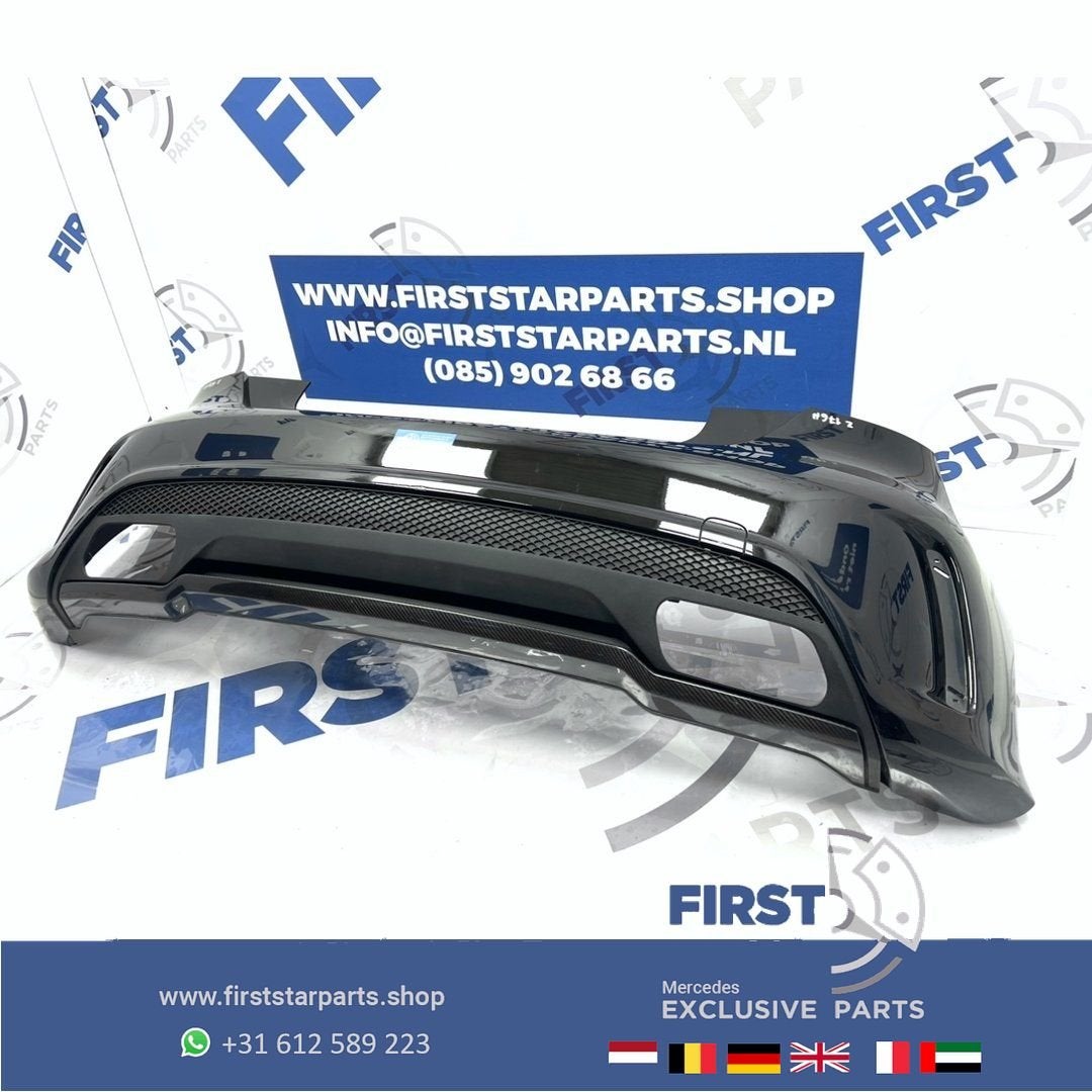 W176 A45 AMG ACHTERBUMPER zwart wit grijs etc Mercedes A Kla, Gebruikt, -, Ophalen of Verzenden, Achter