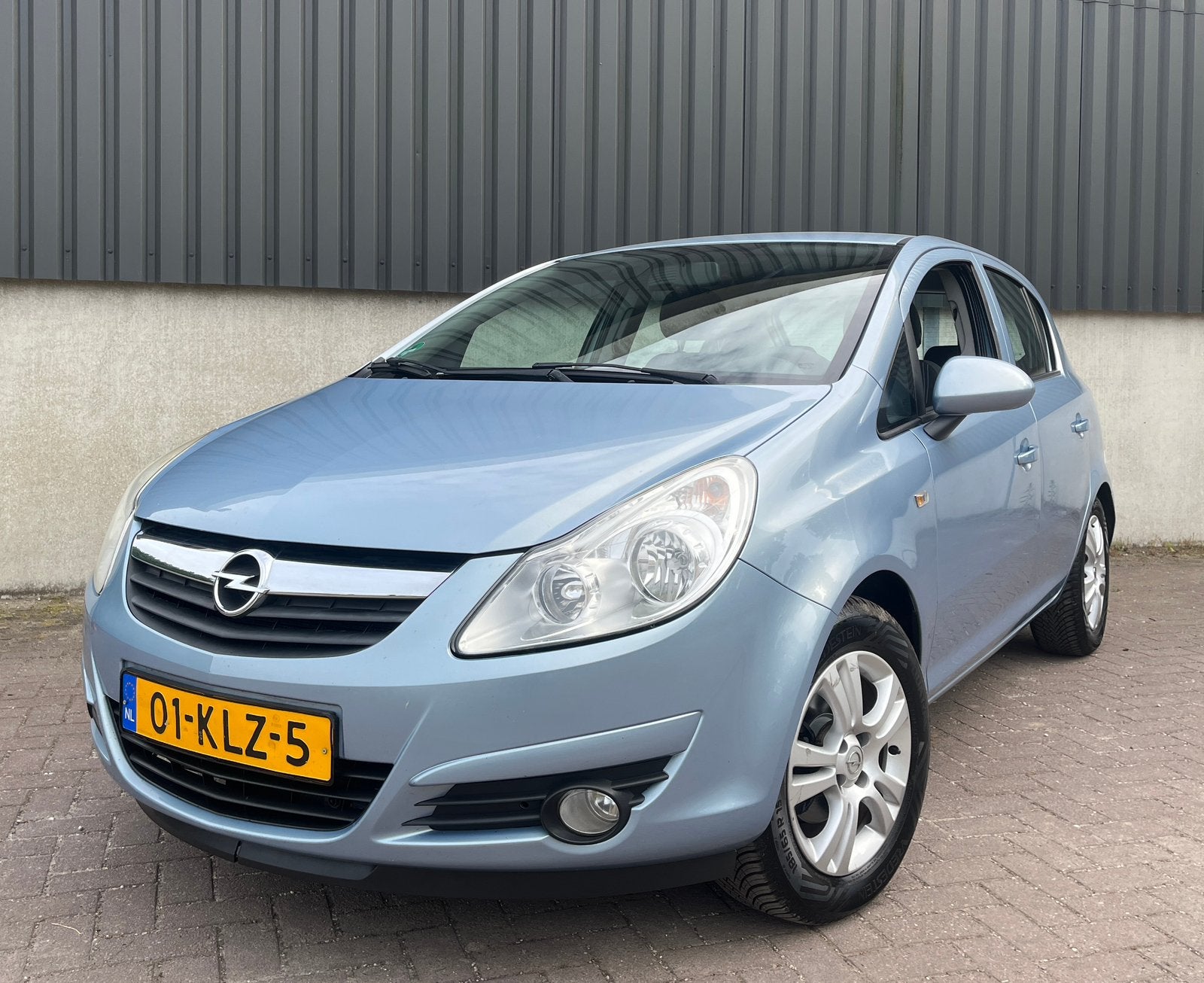 Opel Corsa 1.4 5drs | Apk 06-2027 | Airco | Trekhaak |, Auto's, Opel, Voorwielaandrijving, Zwart, 4 cilinders, Blauw