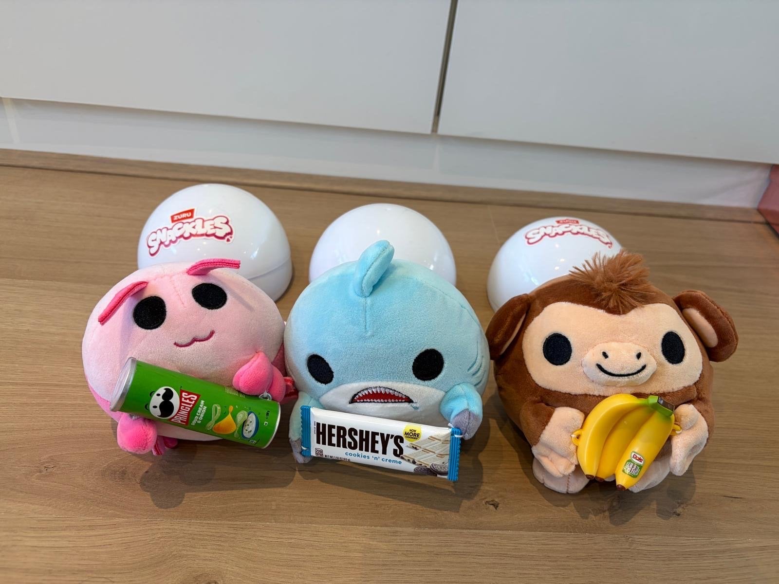 Smackels Hershey’s knuffels met accessoires - 3 stuks, Ophalen, Overige merken, Overige karakters, Overige typen