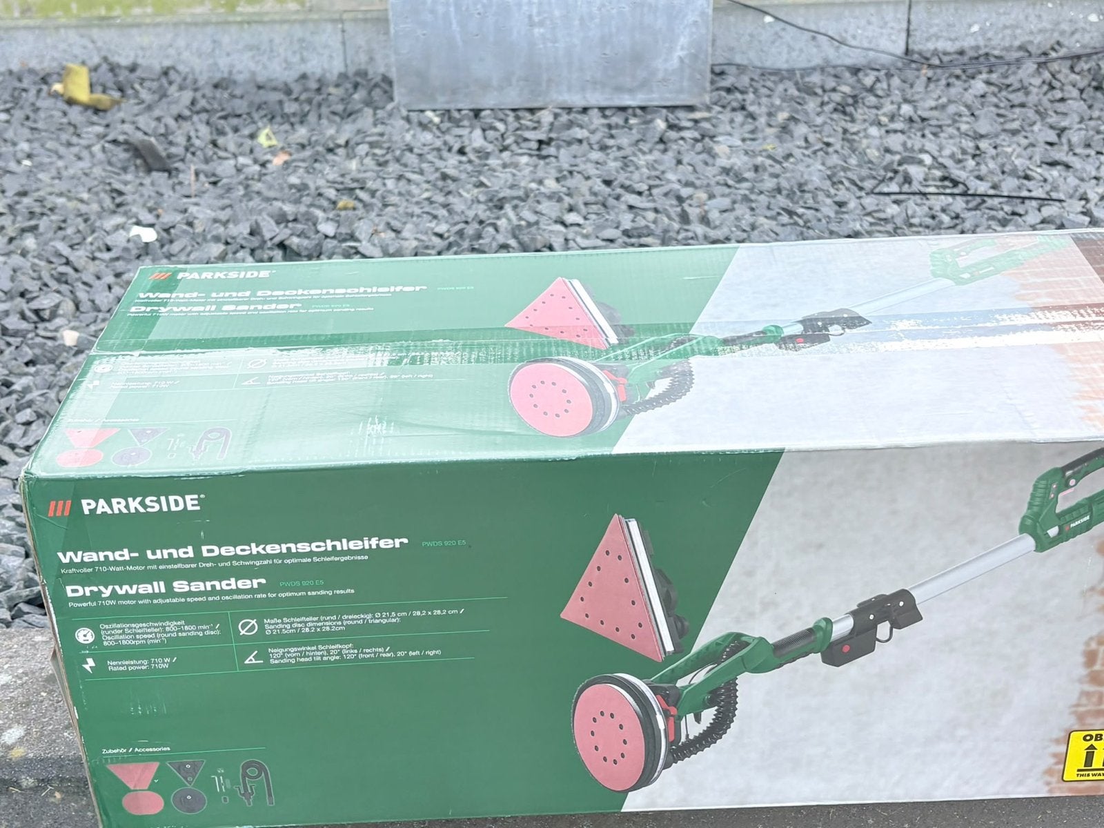 Parkside Wand- en Deckenschleifer (Drywall Sander), Ophalen of Verzenden, Nieuw, Minder dan 600 watt, Overige typen