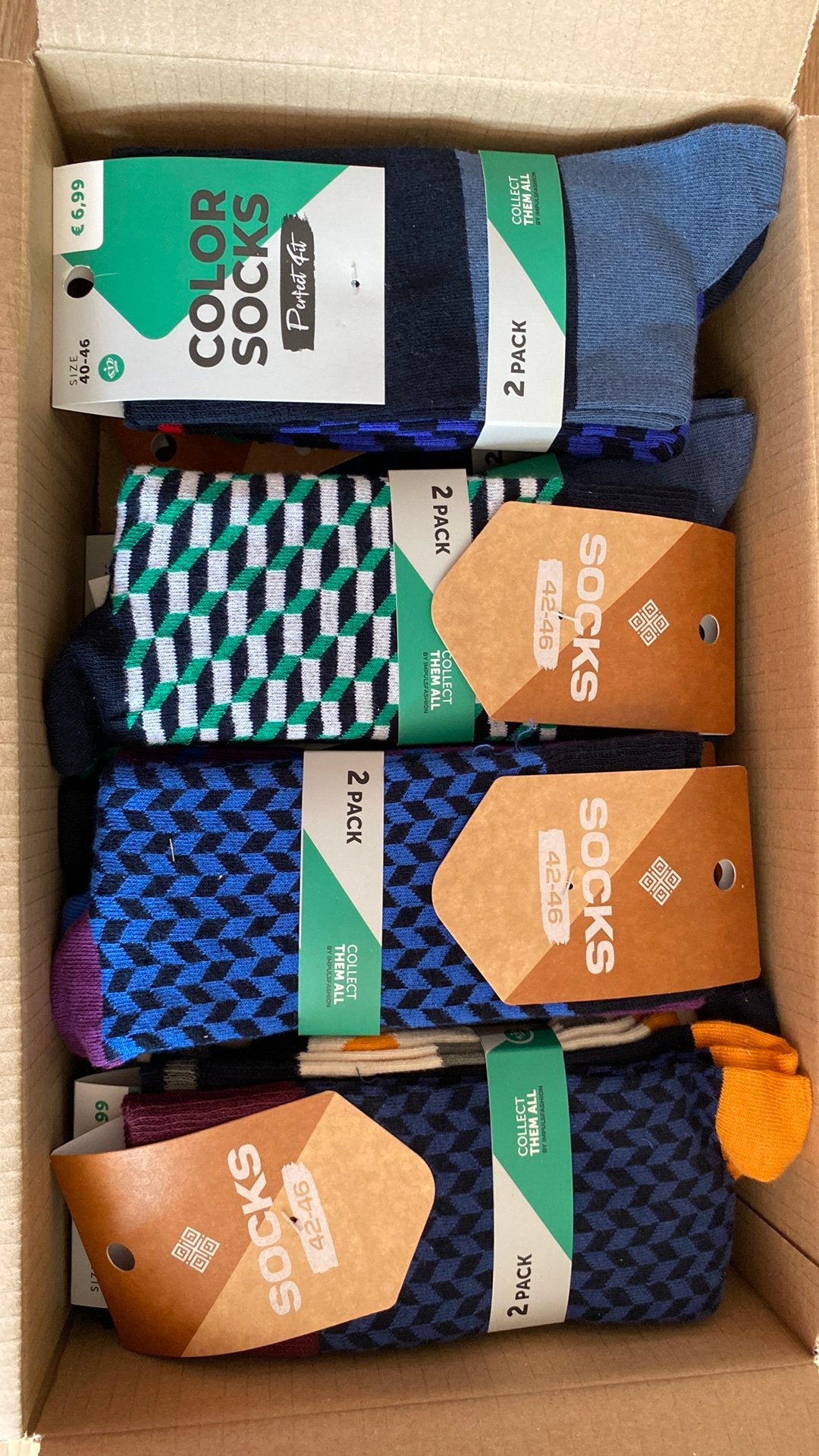 Sokken maat 40 t/m 46 2 pack, Ophalen of Verzenden, Nieuw, Maat 43 t/m 46, Overige kleuren