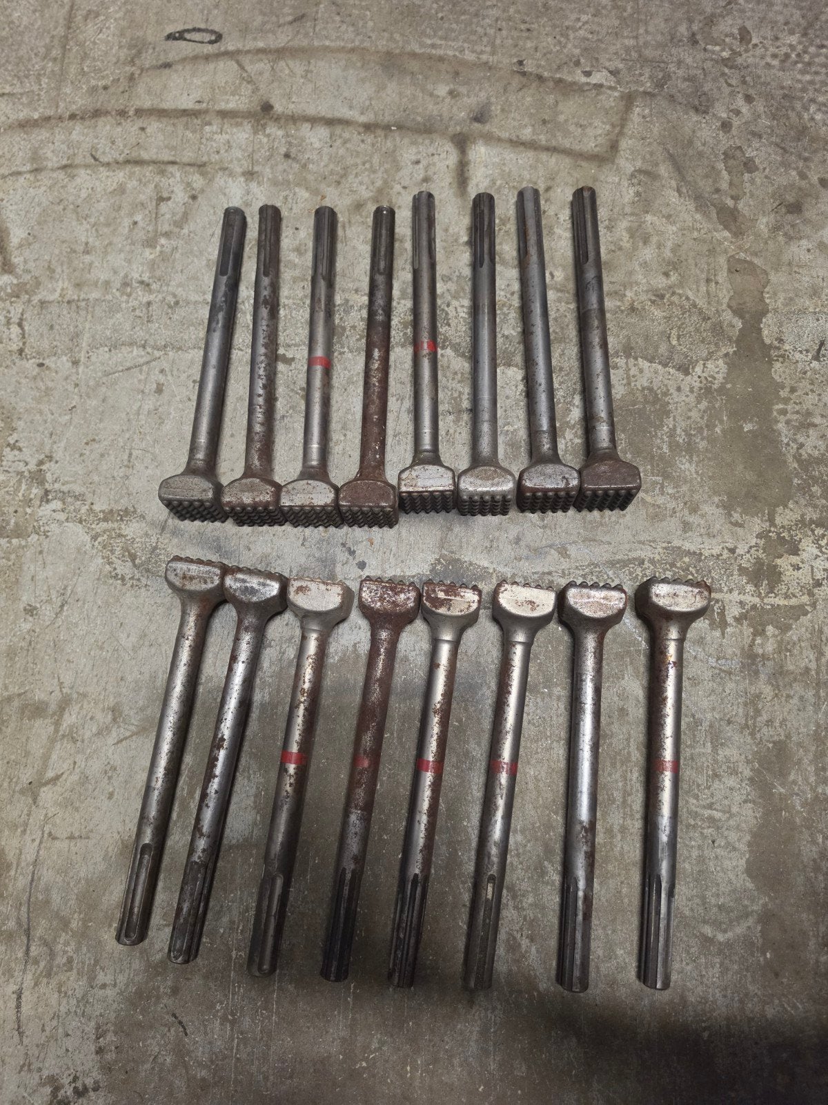 Partij Hilti bouchardeerbeitels sds-max, Ophalen of Verzenden