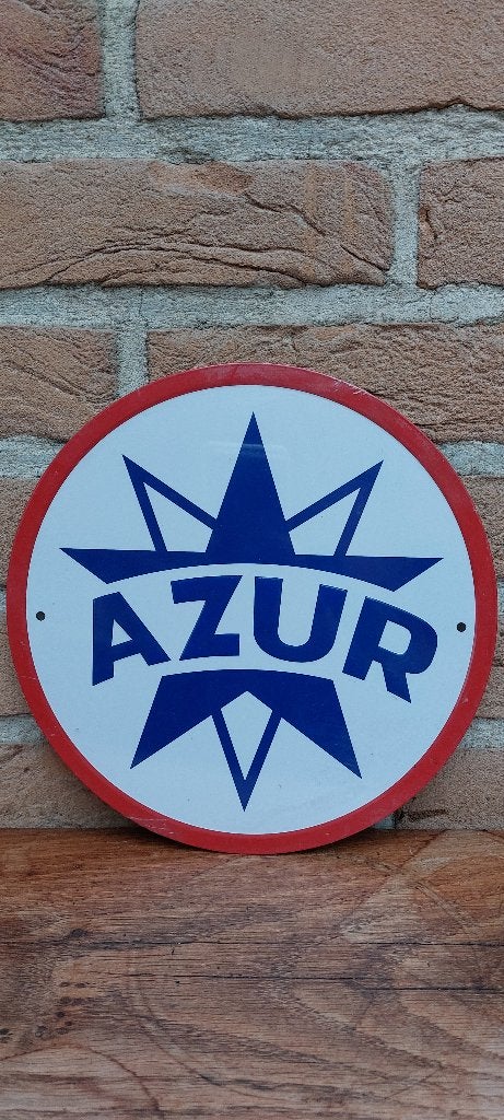 Reclamebord Azur auto olie, Ophalen of Verzenden, Nieuw, Auto's