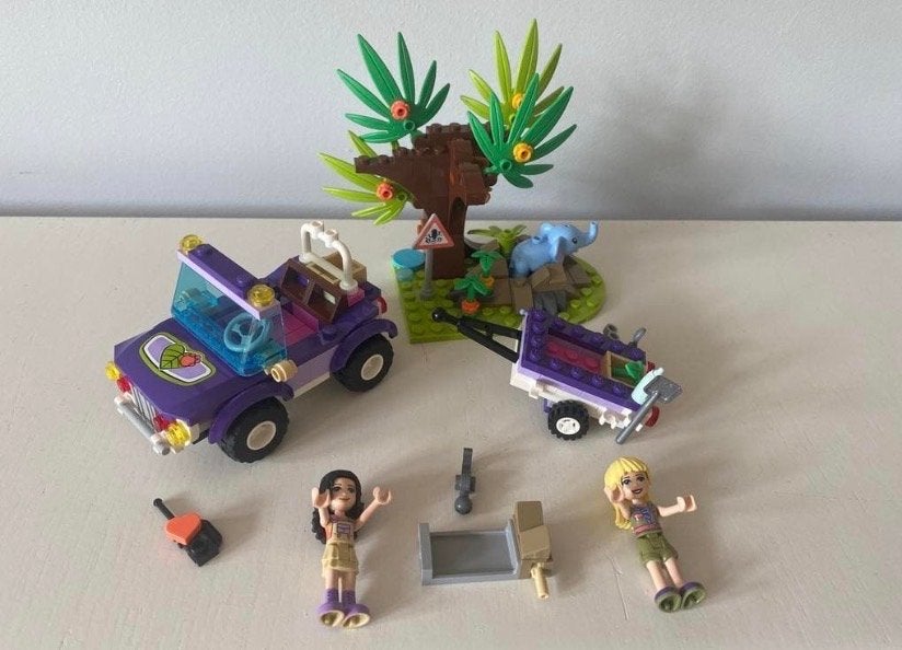 LEGO Friends 41421 Olifantenredding Jungle Zonder Doos, Kinderen en Baby's, Speelgoed | Duplo en Lego, Ophalen of Verzenden, Gebruikt