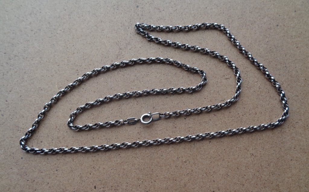 zilveren gedraaide ketting [052], Verzenden, Zo goed als nieuw, Zilver, Zilver