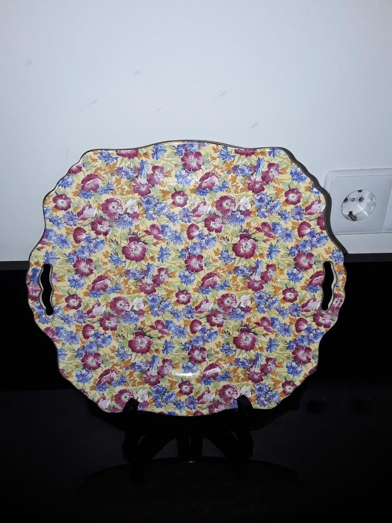 Antieke Royal Winton mille fleur serveerschaal, Verzenden
