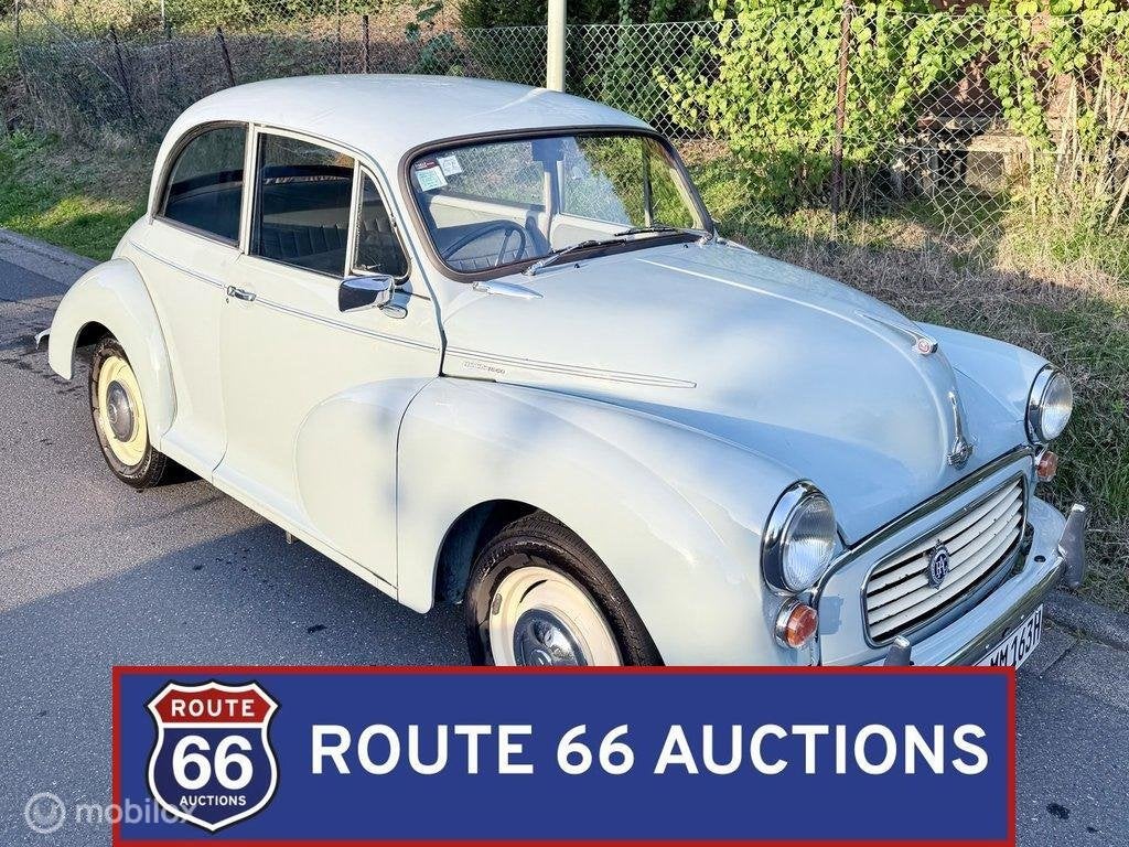 Morris Minor 1000 | 1963 | Route 66 Auctions, Auto's, Overige merken, Overige carrosserieën, Zwart, Bedrijf