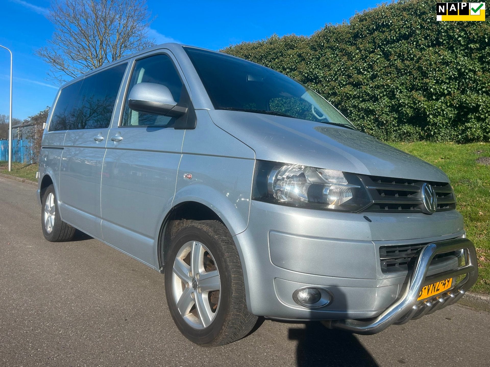 Volkswagen Transporter 2.0 TDI DC Dubbel cabine - Automaat -, Euro 5, Stof, Gebruikt, Zwart