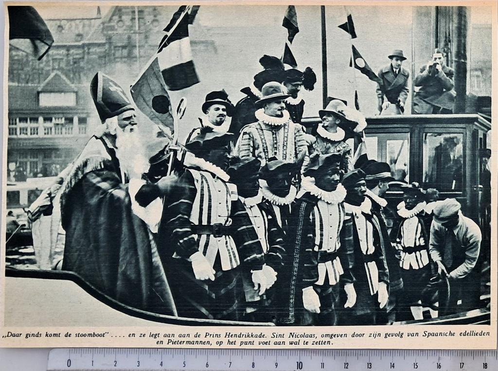 Amsterdam 1934; Sinterklaas komt aan op Pr. Hendrikkade, Verzenden, Voor 1940, Gebruikt, Overige onderwerpen