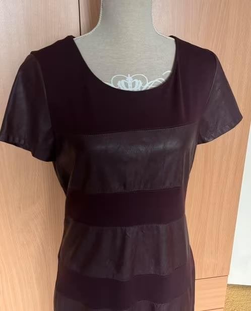 Only lederlook jurk maat 40/42[v], Kleding | Dames, Maat 38/40 (M), Zwart, Ophalen of Verzenden, Zo goed als nieuw