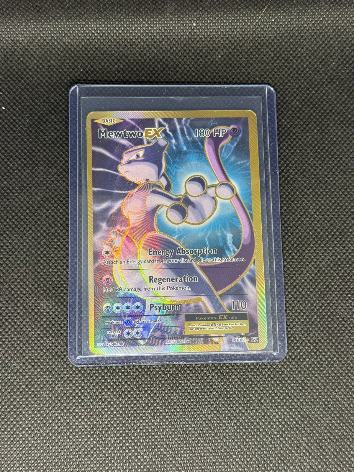 Mewtwo EX (103), Ophalen of Verzenden, Gebruikt, Losse kaart, Foil