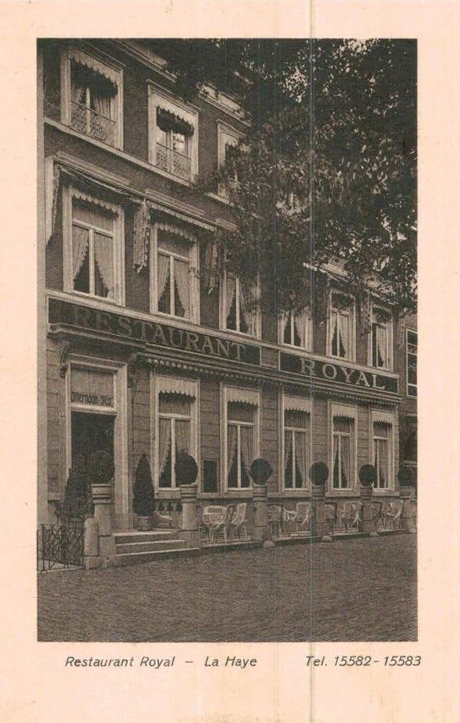 LA HAYE Restaurant Royal . Uitg. S. Sealtiël, Amst, Ophalen of Verzenden, 1920 tot 1940, Ongelopen, Zuid-Holland