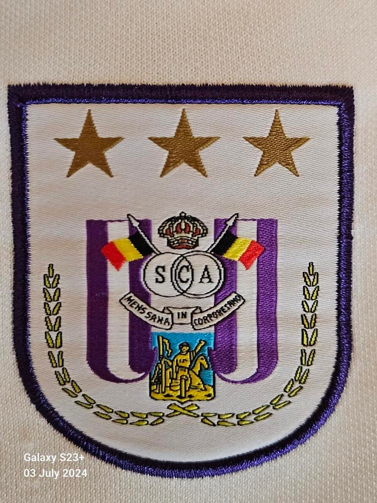 Royal Sporting Anderlecht Adidas Climacool, Large, Maat 52/54 (L), Blauw, Ophalen of Verzenden, Zo goed als nieuw