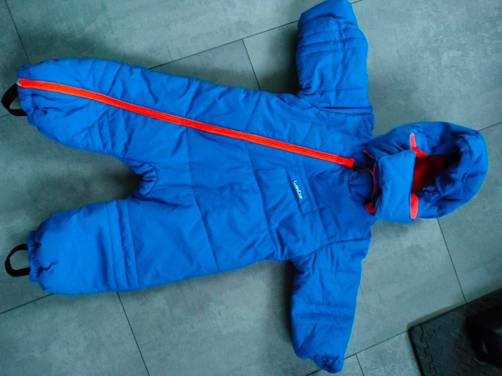 Blauw skipak maat 74 - Wed'ze Decathlon, Jongetje of Meisje, Ophalen of Verzenden, Zo goed als nieuw, Pakje