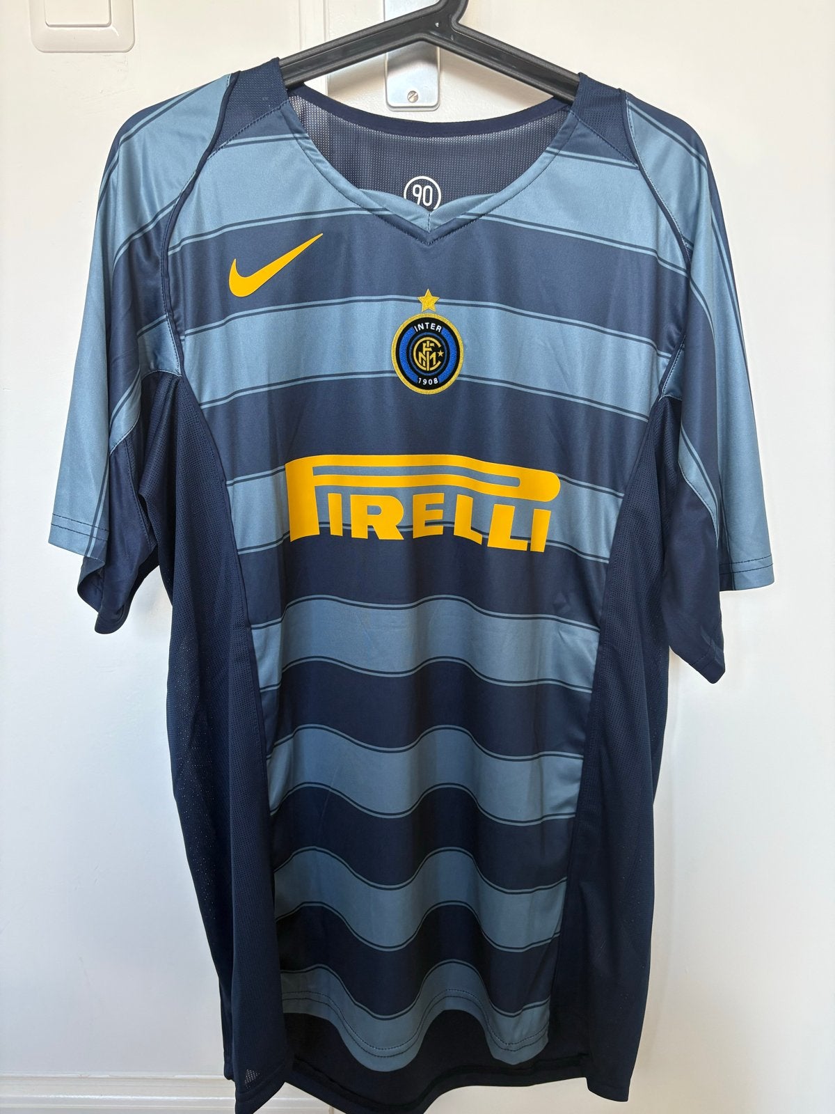 Retro Inter Milan voetbalshirt Adriano - Nieuw - Large nike, Maat 52/54 (L), Blauw, Nieuw, Ophalen of Verzenden