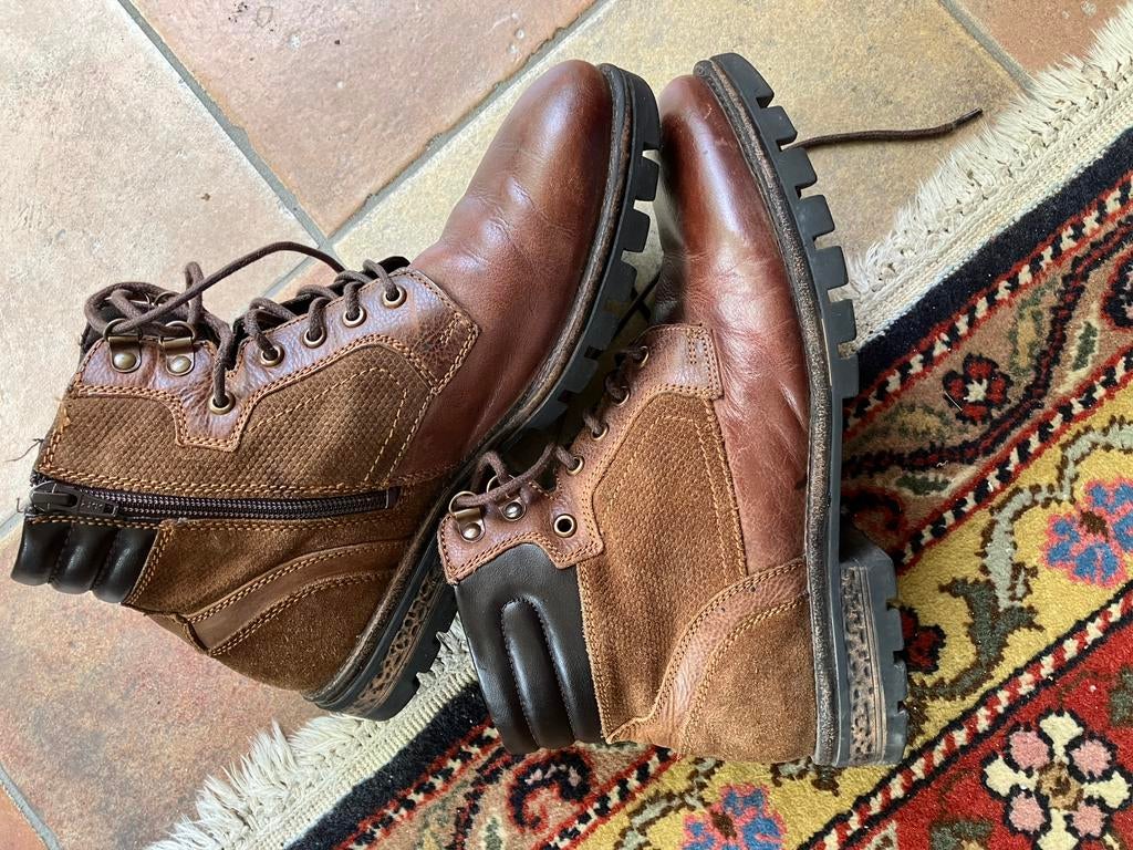 Van beers leren laarzen bruin maat 42 boots, Ophalen, Bruin, Boots, Gedragen