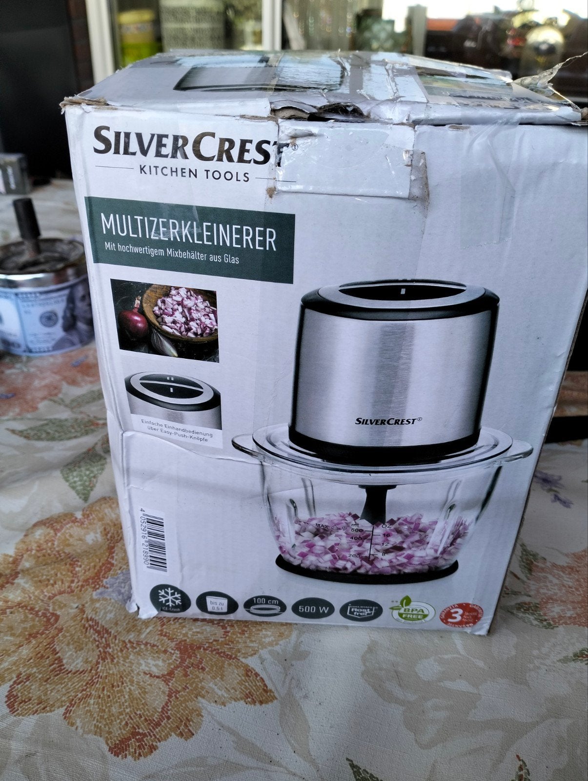 SilverCrest Multizerkleinerer - Keukenmachine met Glas, Witgoed en Apparatuur, Keukenmixers, Nieuw, Minder dan 1 liter, 1 snelheid