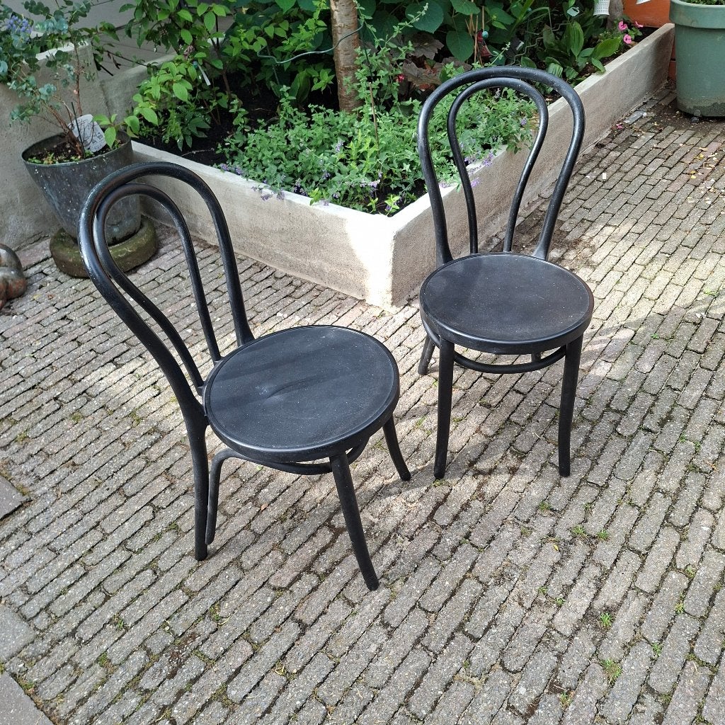 Ikea Oglan thonet stoel ikea set, Ophalen, Kunststof, Gebruikt, Twee