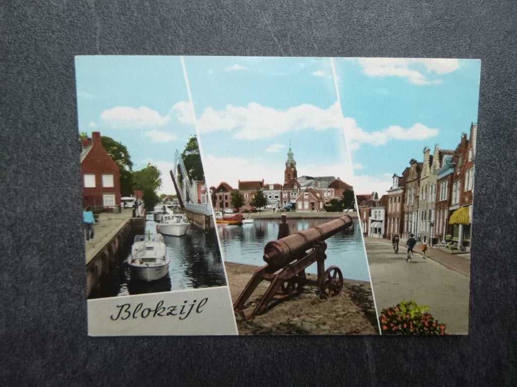 Blokzijl, sluis/kanon 1971, Verzenden, 1960 tot 1980, Gelopen