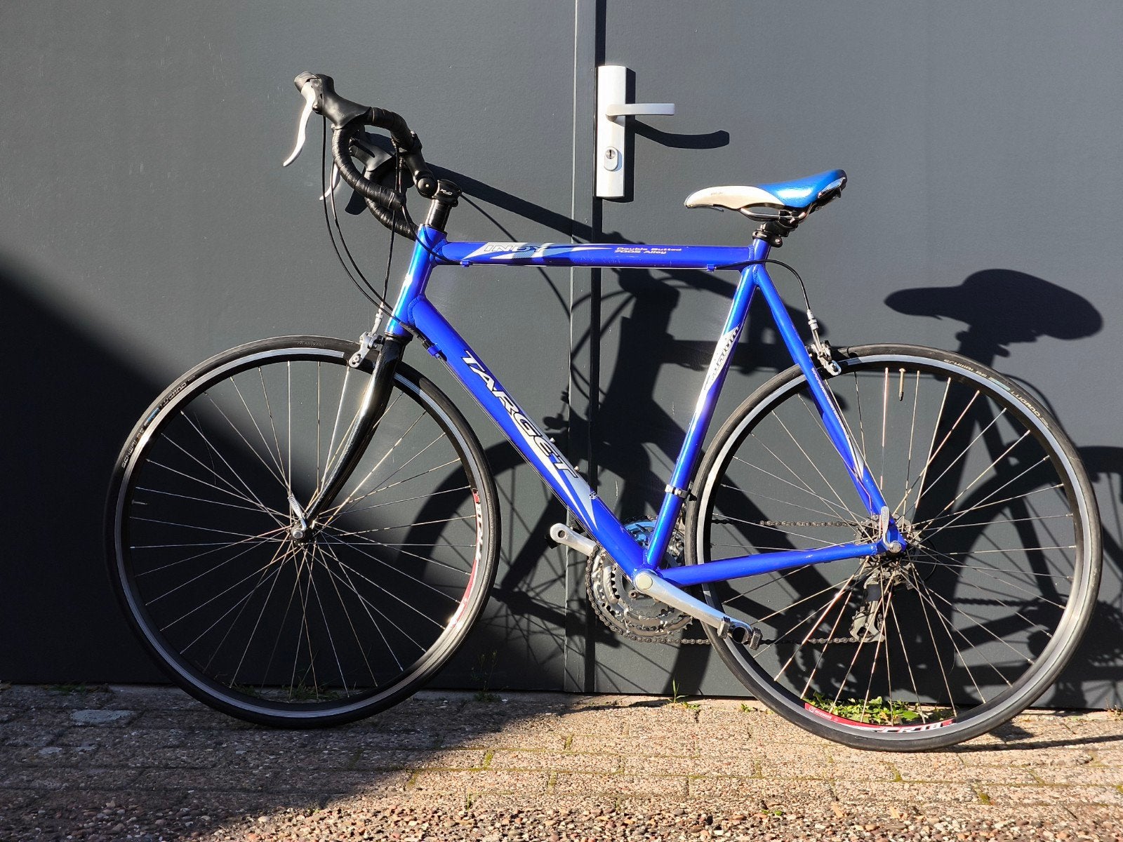 Target racefiets - Blauw, 28 inch, 21 versnellingen, Fietsen en Brommers, Gebruikt, Velgrem, Aluminium, 61 tot 65 cm