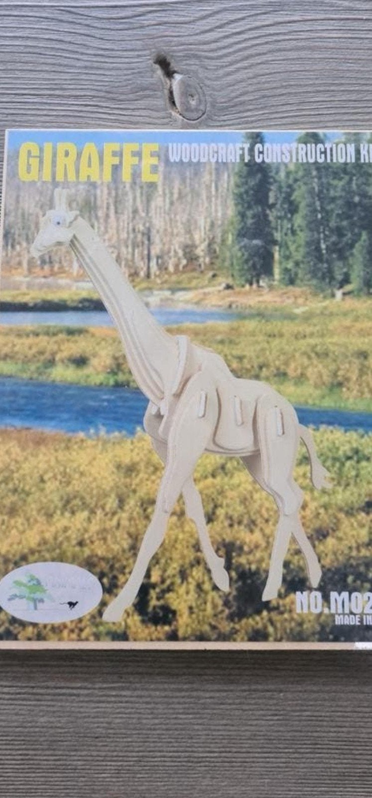 Houten bouwpakket 3D Giraffe, vanaf 6 jaar, Kinderen en Baby's, Speelgoed | Educatief en Creatief, Ophalen of Verzenden, Nieuw