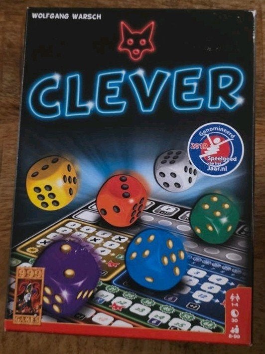 Clever dobbelspel - Leuk voor 1-4 spelers! 999 Games, Een of twee spelers, Ophalen of Verzenden, Zo goed als nieuw, 999 Games