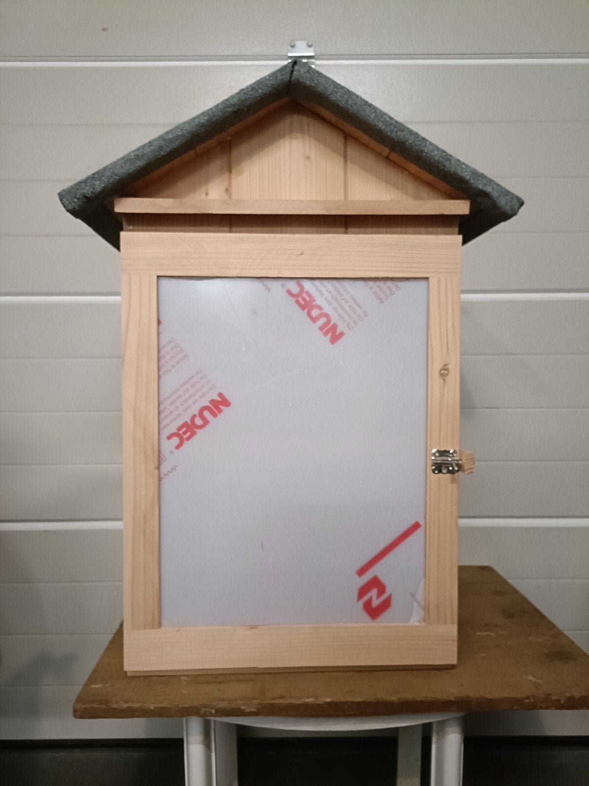 Mini Bieb Minibieb Ruil kast Boekenkast Weggeef kast, Ophalen, Nieuw, Hout, Overige typen