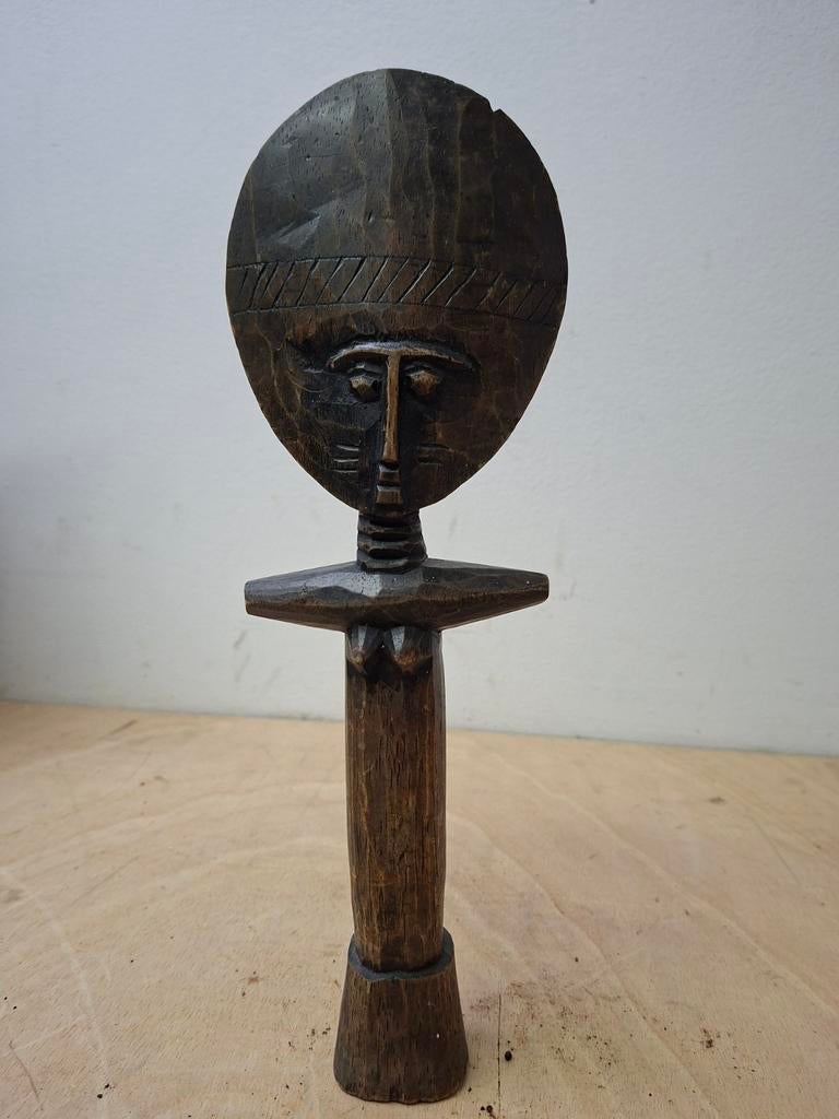 Akuaba vruchtbaarheidsbeeldje hout, Ghana, Antiek en Kunst, Kunst | Niet-Westerse kunst, Ophalen of Verzenden