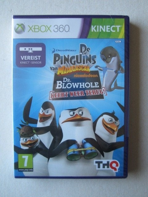 Kinect Madagascar Penguins Pinguins Xbox 360, Spelcomputers en Games, Nieuw, Ophalen of Verzenden, Platform, 3 spelers of meer