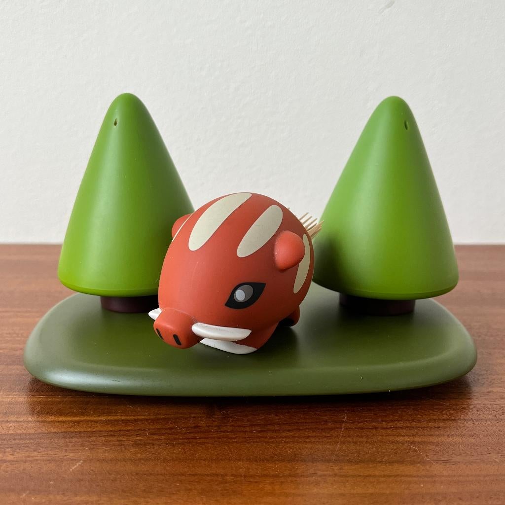 Alessi Forest Gump peper & zout S.Giovannoni & R.Takeda, Forest Gump, Kunststof, Ophalen of Verzenden, Zo goed als nieuw