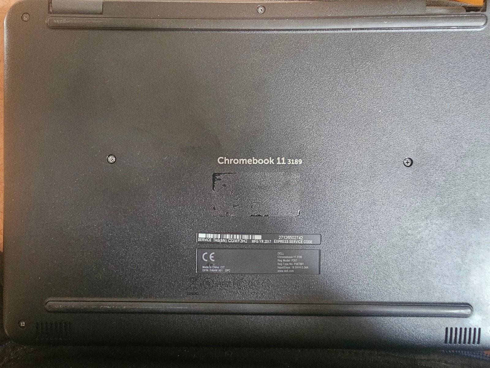 Dell Chromebook 11 3189 - Kapot Scharnier, Werkt Verder, Computers en Software, Ophalen, Touchscreen, 4 GB of minder, Gebruikt