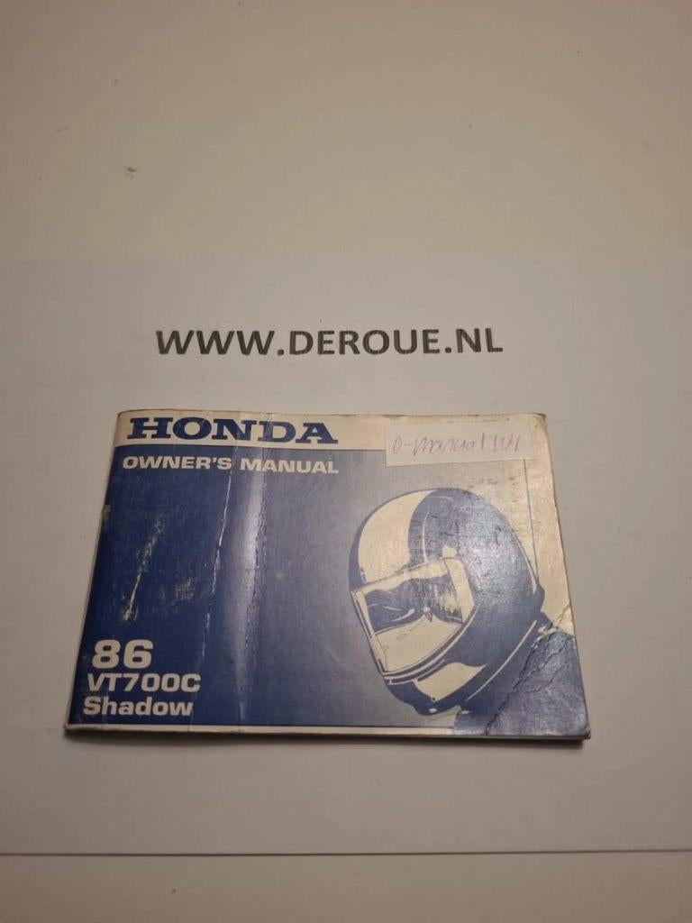 104 0WNERS MANUAL HONDA VT700C SHADOW 1986 USED, Motoren, Handleidingen en Instructieboekjes, Ophalen of Verzenden, Honda