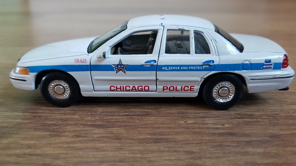 Ford Crown Victoria Chicago Police Modelauto Welly, Ophalen of Verzenden, Gebruikt, Auto