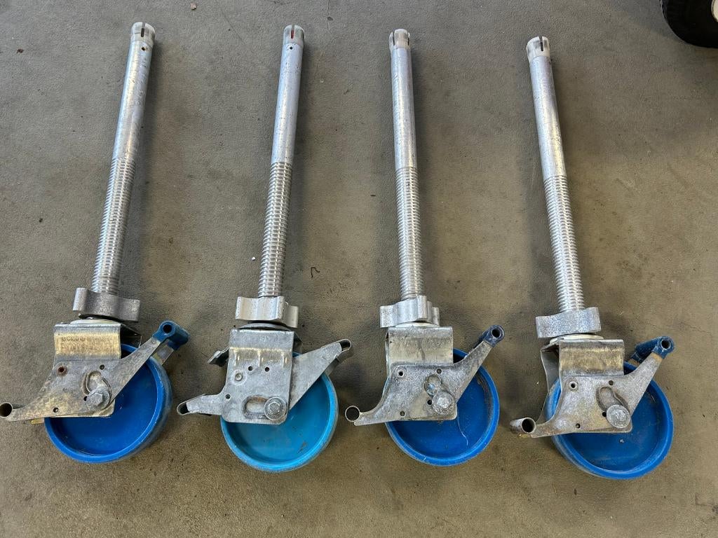 Rolsteiger wiel aluminium spindel dubbel geremd gebruikt, Doe-het-zelf en Verbouw, Ophalen, Gebruikt, Overige typen, Minder dan 2 meter