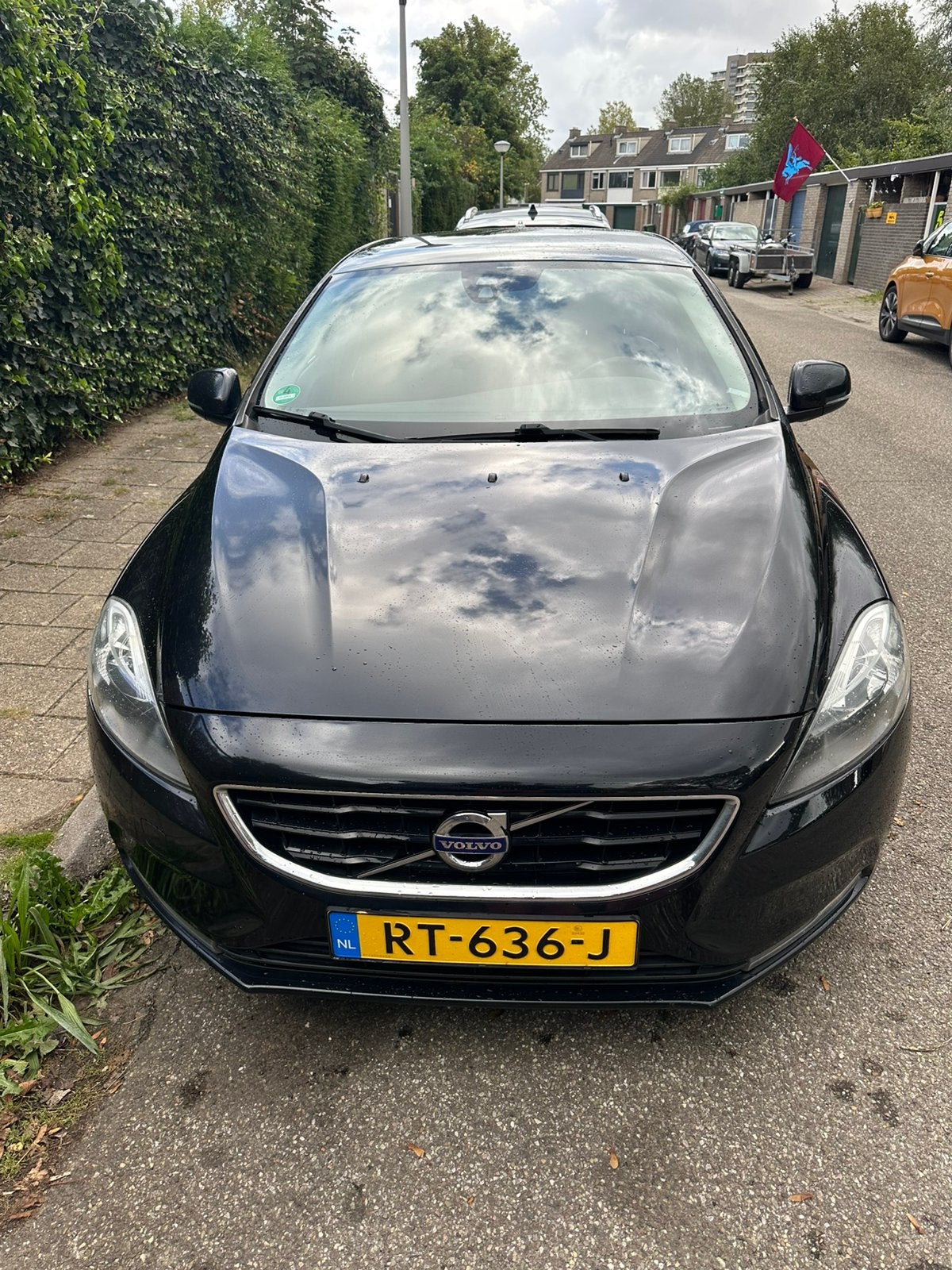 Volvo V40 1.6 D2 115PK 2013 Zwart, Auto's, Voorwielaandrijving, Zwart, 4 cilinders, 1257 kg