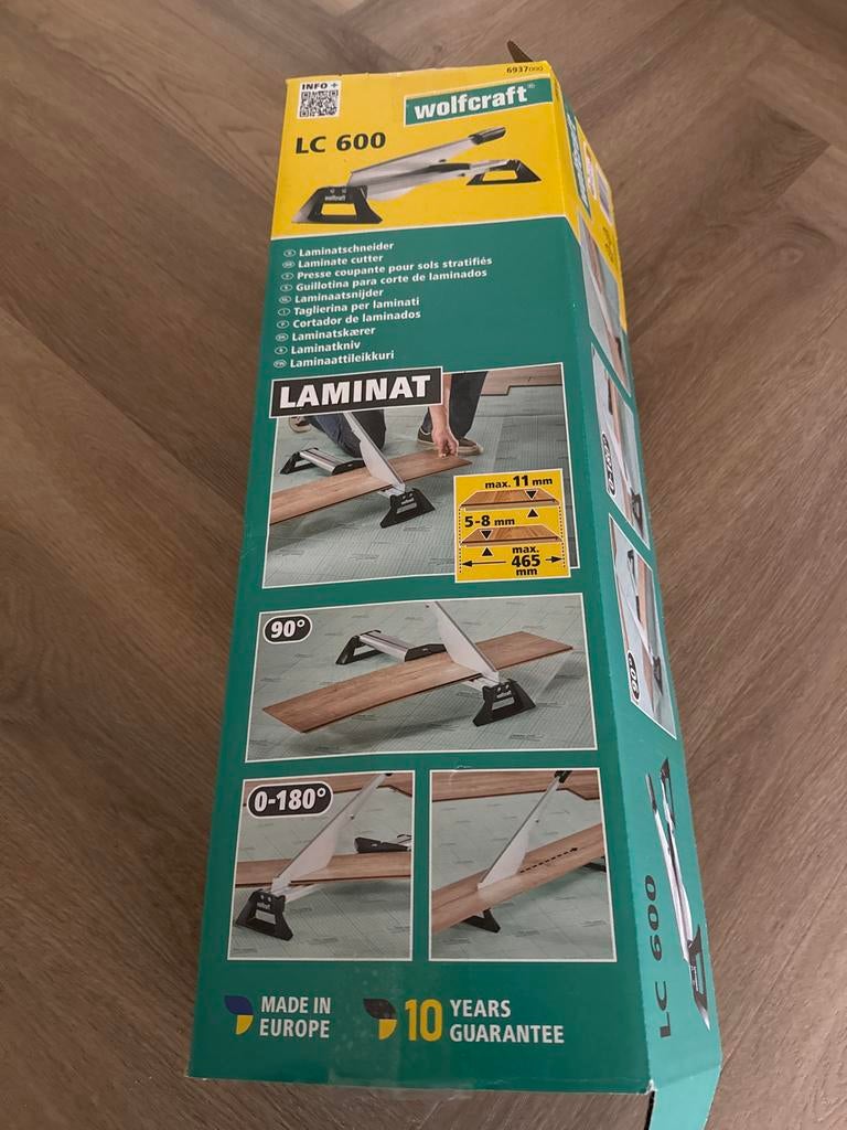 Laminaatsnijder Wolfcraft LC 600 + Sencys legset, Ophalen, Zo goed als nieuw