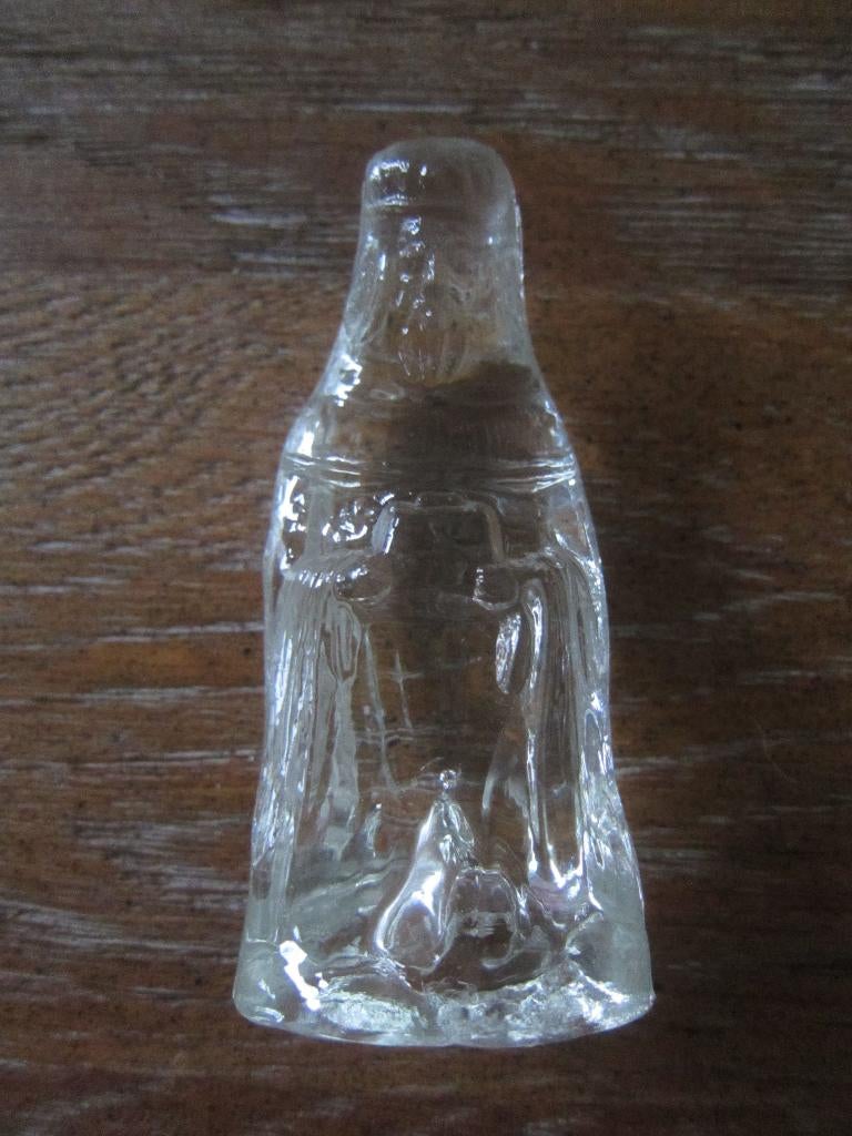 kerststal kribbe glas glazen een van de drie koningen beeld, Diversen, Kerst, Ophalen of Verzenden, Zo goed als nieuw