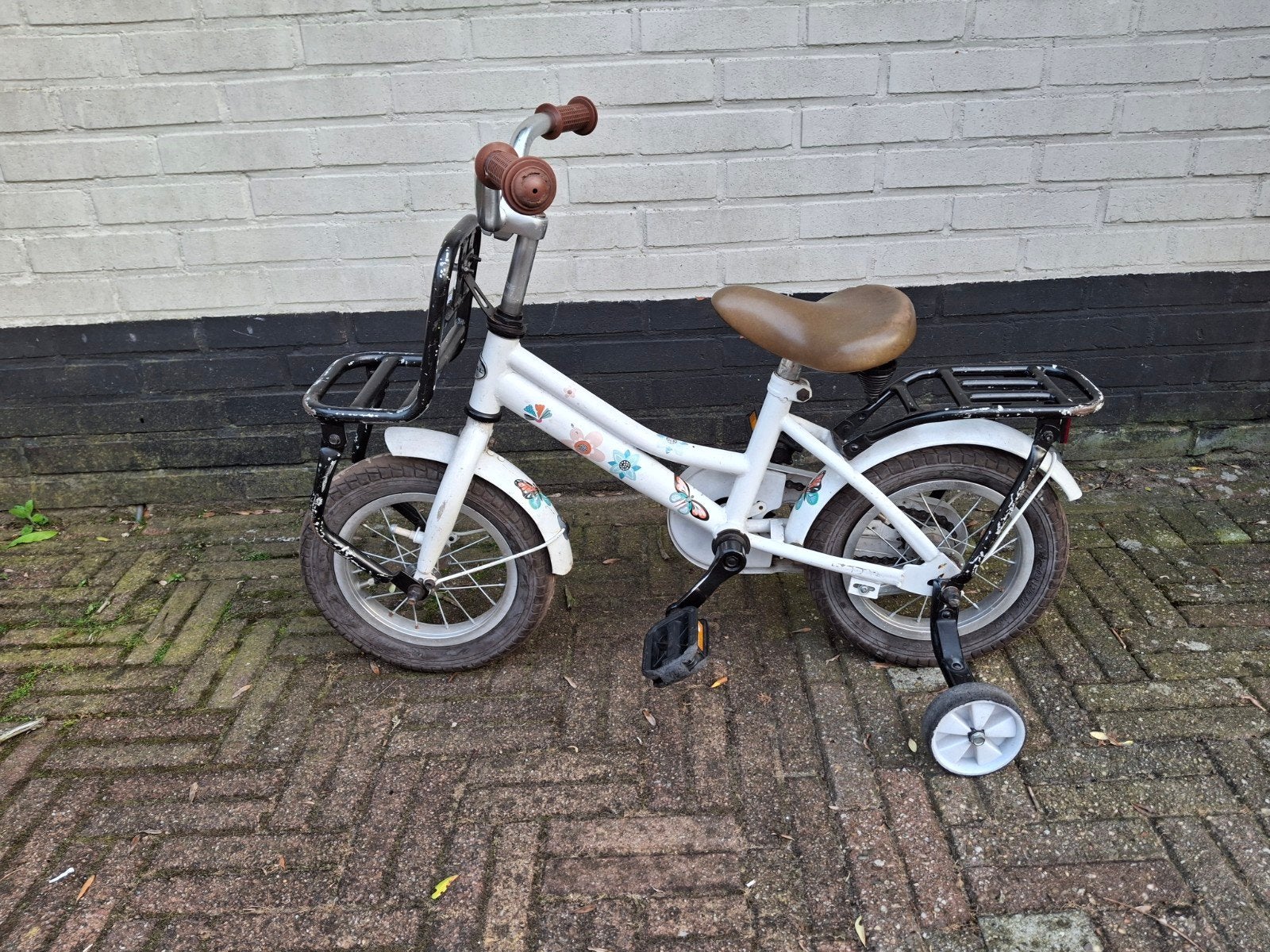 Kinderfiets 12 inch opknapper, Fietsen en Brommers, Fietsen | Vouwfietsen, Ophalen, Gebruikt, Minder dan 14 inch