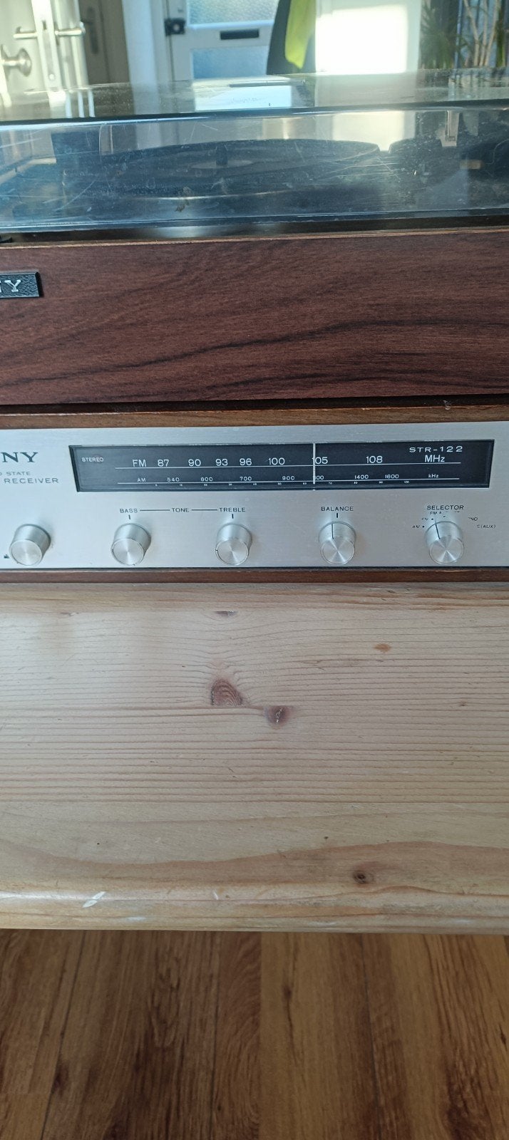 Sony  stereo receiver, turntable en boxen, Ophalen, Gebruikt