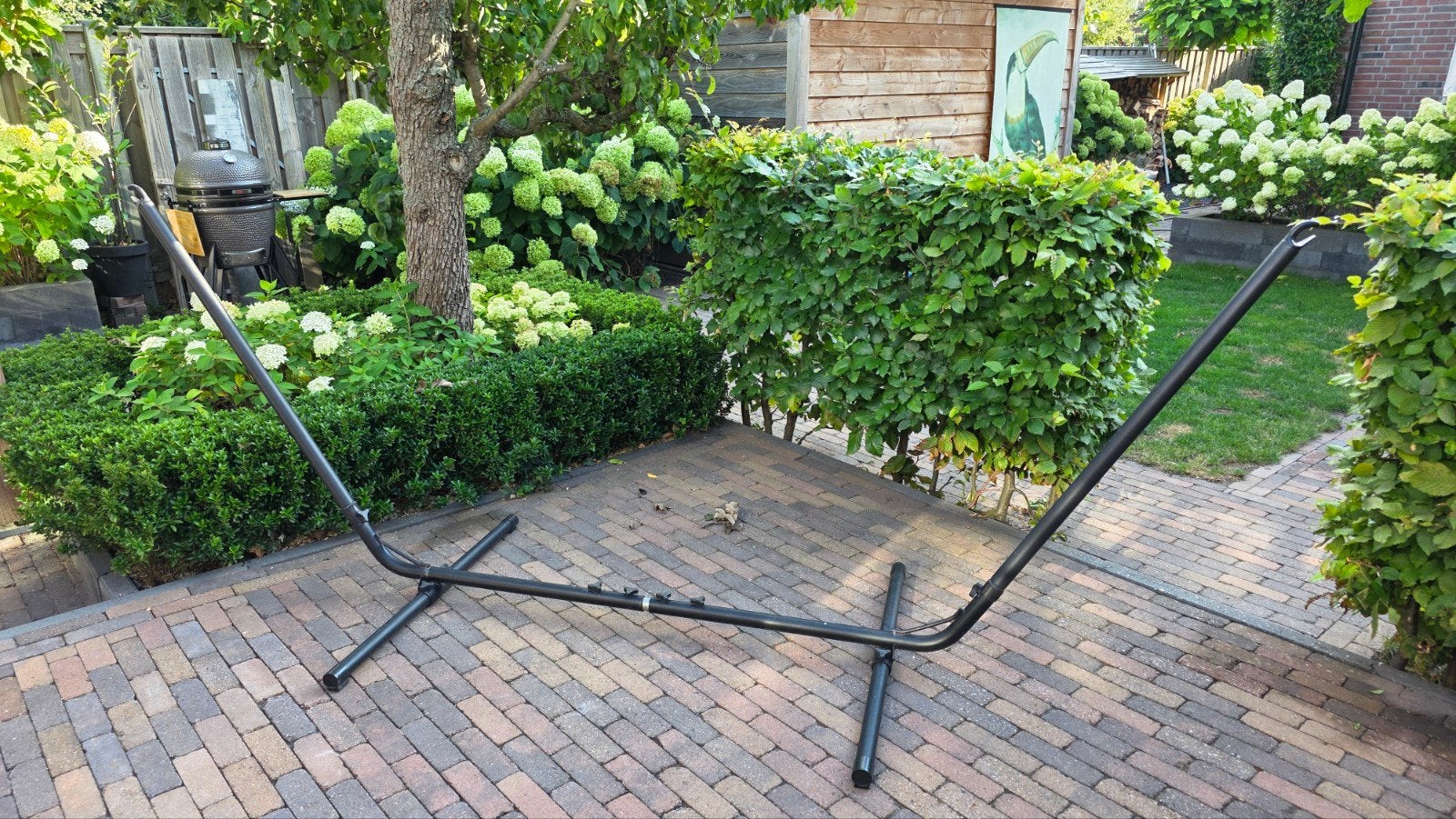 Stevige hangmat houder - Ideaal voor ontspanning in de tuin, Ophalen, Gebruikt